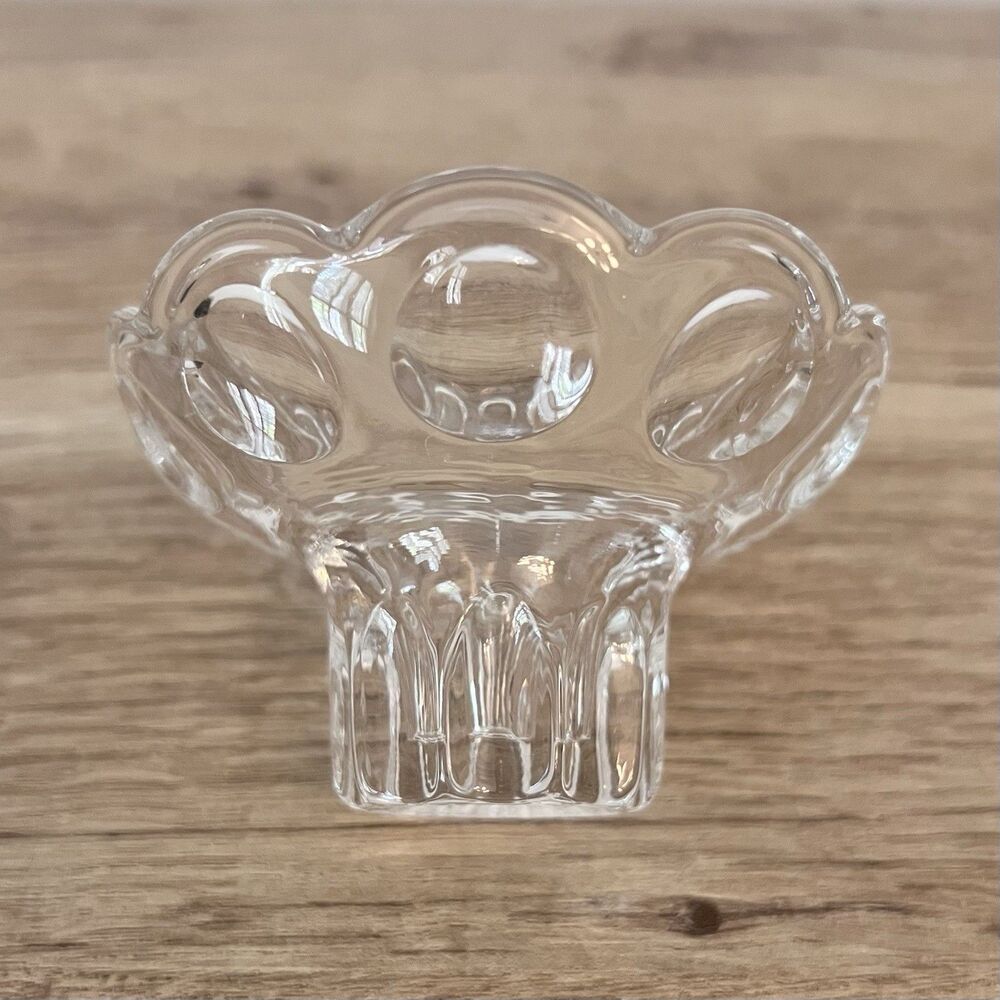 Gorham Crystal Vintage Candlestick Holder Set Of 2, 2" Tall, Made West Germany - Picture 5 of 6